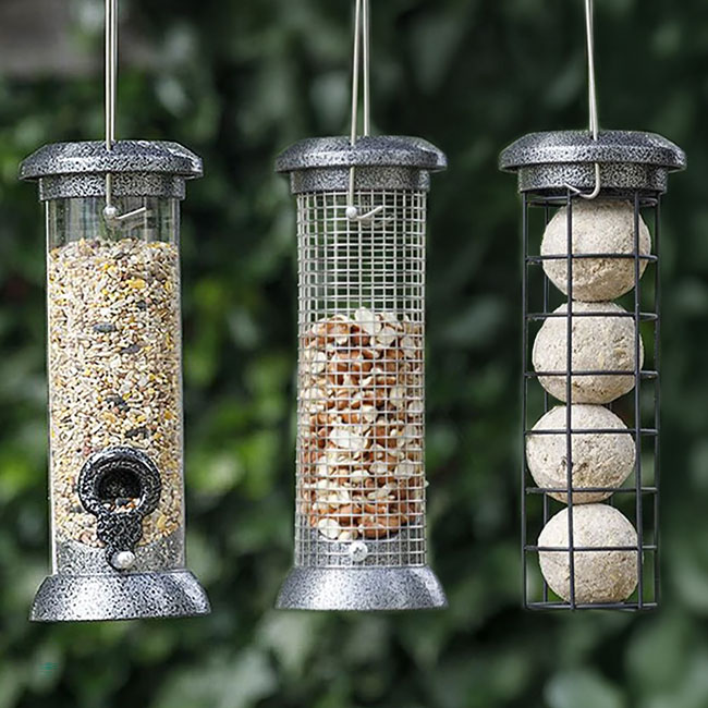 Sterling Heavy Duty Triple Bird Feeder Package – 3 Feeder Set