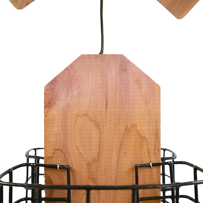 Amish Made Cedar Quad Suet Feeder Tower – 4 Cake Bird Feeder - Image 6