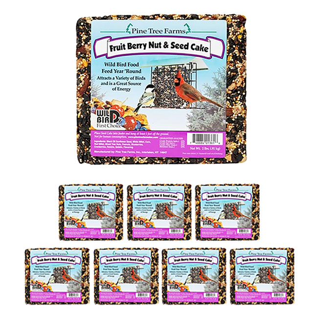 Bird Seed Cake 2 lb (8 Pack) – Fruit, Nut & Berry Blend - Image 6