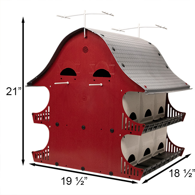 Purple Martin House 16 Room (S&K Barn Birdhouse) - Image 4