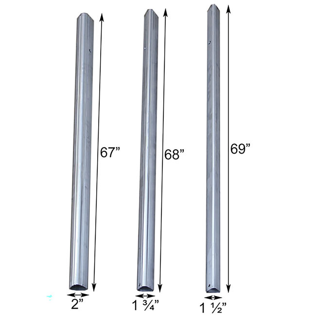 15' Telescoping Birdhouse Pole (Aluminum Tri-Pole with Ground Socket) - Image 3