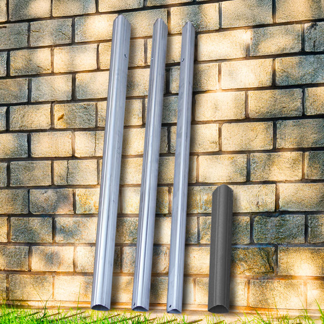 15' Telescoping Birdhouse Pole (Aluminum Tri-Pole with Ground Socket)