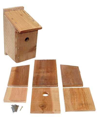 Bluebird House Kit (DIY Cedar Birdhouse for Backyard Birds)