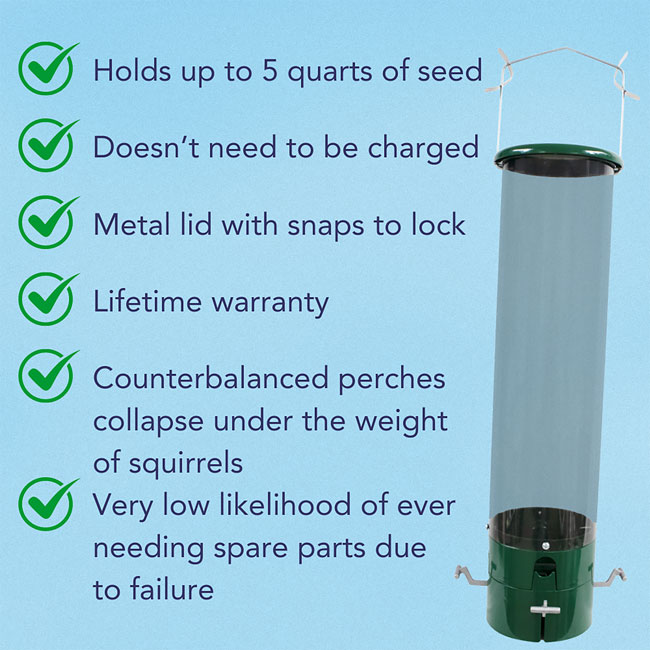 Squirrel Proof Bird Feeder (No Batteries) – Weight Activated - Image 10