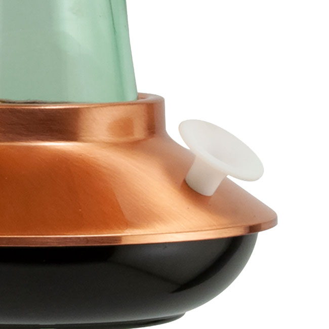 Glass Hummingbird Feeder with Copper Top – 15 oz | Woodlink Mid-Century Feeder - Image 2