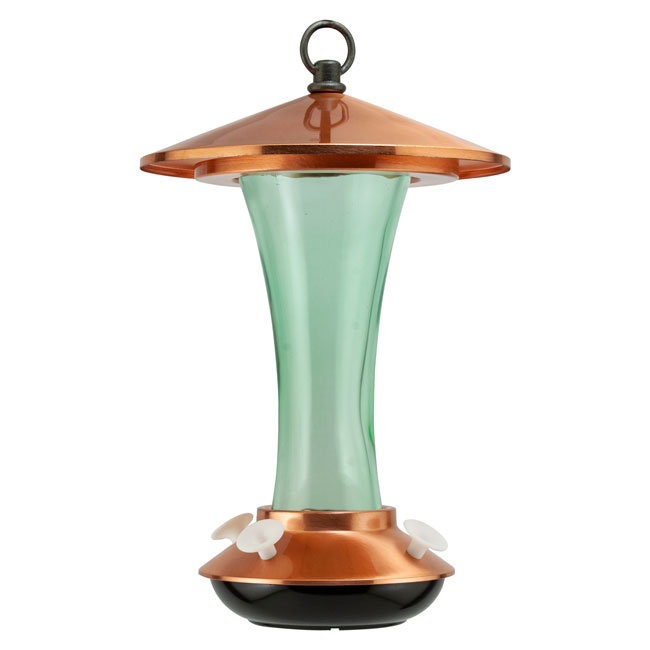 Glass Hummingbird Feeder with Copper Top – 15 oz | Woodlink Mid-Century Feeder - Image 7