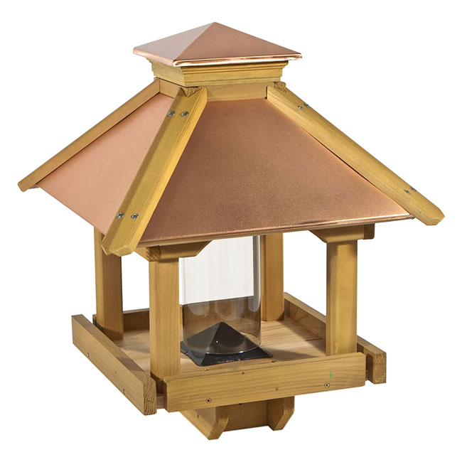 Gazebo Bird Feeder with Copper Roof – Large Outdoor Feeder - Image 9