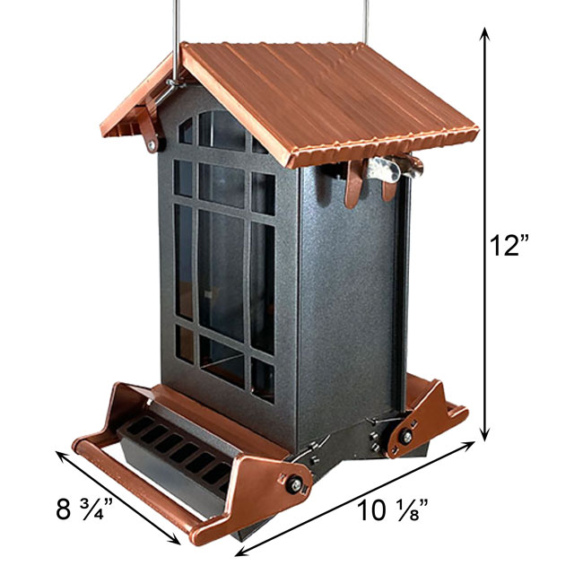 Audubon Coppertop Chateau Squirrel Resistant Bird Feeder - Image 6