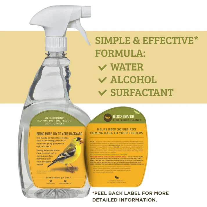 Bird Saver Bird Feeder and Bird House Cleaner Spray, 32 oz. - Image 4