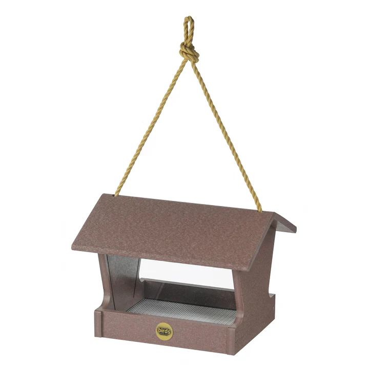 Medium Hopper Bird Feeder in Cinnamon Recycled Plastic | Made in USA - Image 2