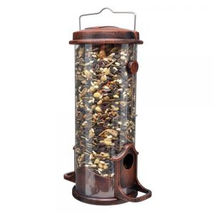 Petite Seed Tube Feeder Antique Copper