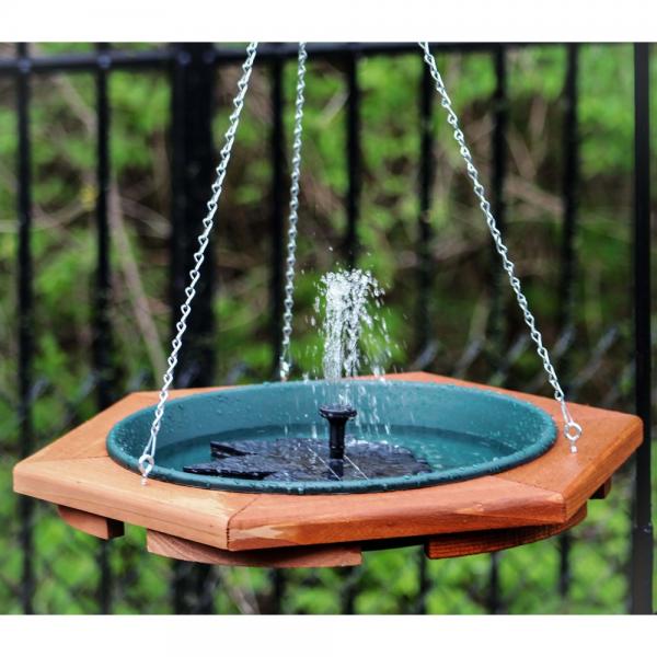 Floating Leaf Solar Bubbler for Bird Baths | Solar Water Fountain | Rustic Feathers - Image 3