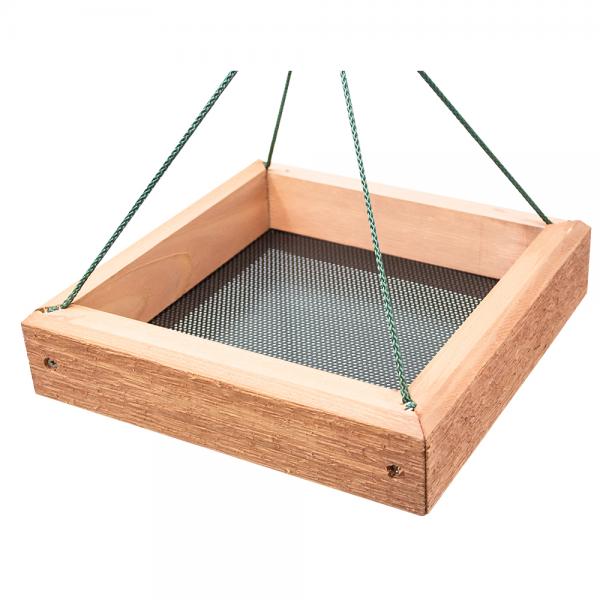 9 x 9 Cedar Hanging Tray Feeder