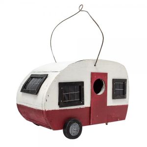 Mother-In-Law Suite Bird House vintage camper hanging birdhouse for backyard birds