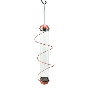 17in. Copper Spiral Thistle Feeder