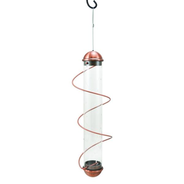 17in. Copper Spiral Thistle Feeder