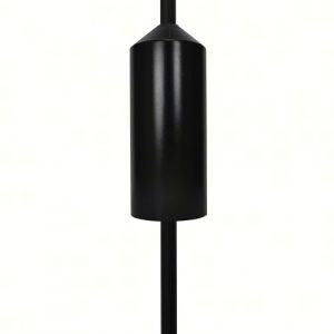 Squirrel Defeater cylinder pole baffle installed on a bird feeder pole
