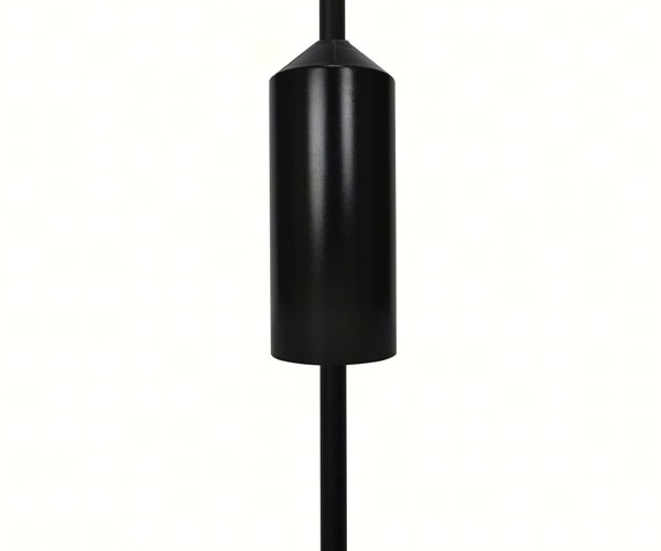 Squirrel Defeater cylinder pole baffle installed on a bird feeder pole