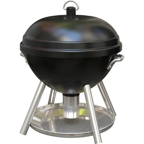 Black Kettle Grill Bird Feeder decorative metal backyard bird feeder with gravity-fed seed tray and 2.5 pound seed capacity