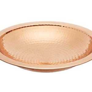 Achla Designs hammered copper bird bath basin with warm copper finish