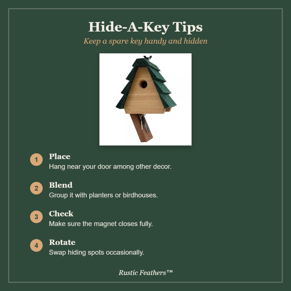 Hide-A-Key Tips for the Hide-A-Key House