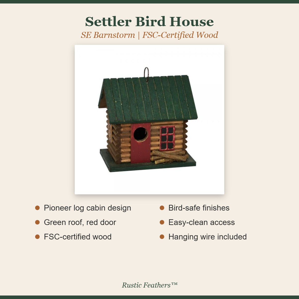 Settler Bird House features